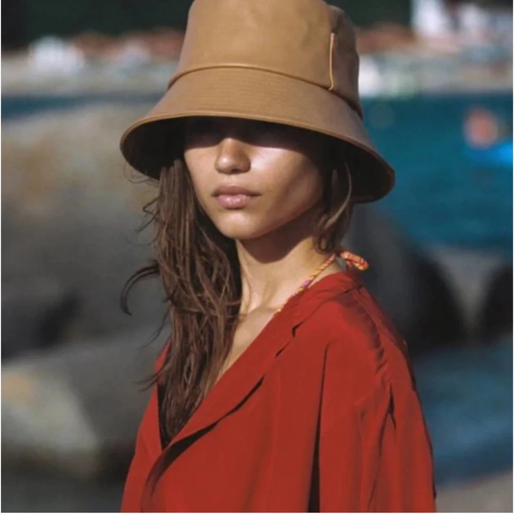 NWT Lack of Color Vegan Leather Bucket Hat - Picture 4 of 4